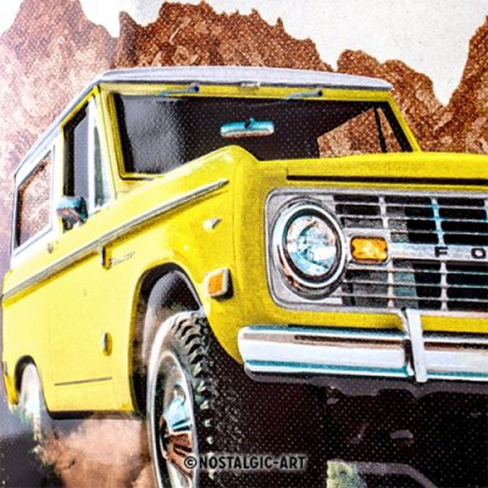 Blechschild Bronco gross 2